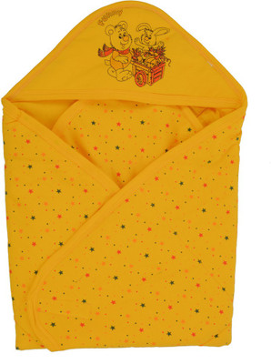 

Aarushi Printed  Crib Baby Blanket(Microfiber, Yellow