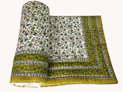 

Shopping Rajasthan Floral  Comforter(Cotton, Green