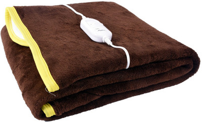 

Super India Plain  Electric Blanket(Polyester, Brown