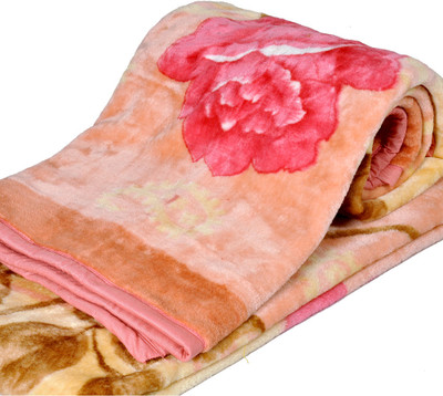 Buy Jubination Multicolor Printed Single Bed Fleece Blanket