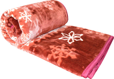Sleepinns Floral Double Mink Blanket(Cotton, Multicolor)