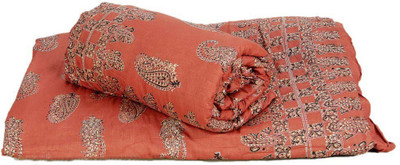 

Home India Paisley Double Comforter(Microfiber, Red)