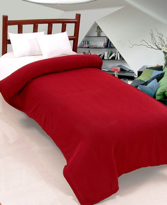 VERTEX Solid Single Fleece Blanket for  Mild Winter(Microfiber, Multicolor)