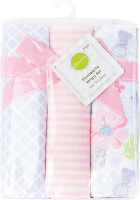 

Playette Printed  Swadding Baby Blanket(Microfiber, Pink