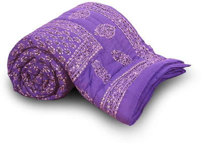 56% OFF on Little India Floral Double Quilt(Blue) 56% OFF on Little India Floral Double Quilt(Blue)