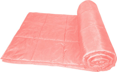 54% OFF on Zikrak Exim Checkered Single Comforter(Silk, Pink)