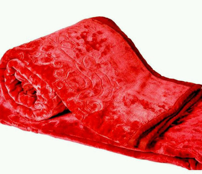 

Radhika Creation Floral  Mink Blanket(Microfiber, Red