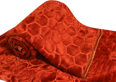 

IWS Self Design  Mink Blanket(Microfiber, Multicolor