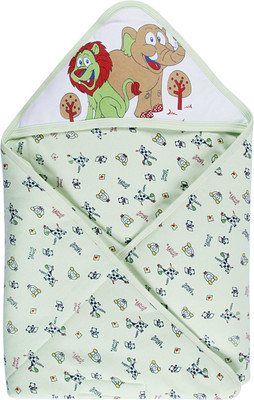 

Littly Printed  Hooded Baby Blanket(Cotton, Multicolor