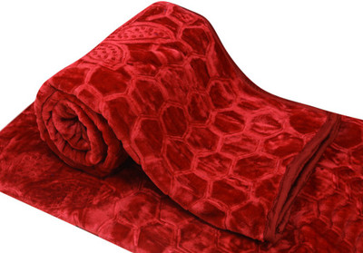 

IWS Self Design  Mink Blanket(Microfiber, Multicolor