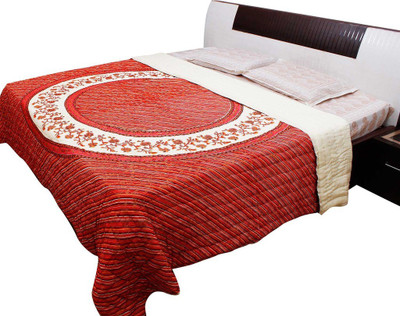 

Halowishes Striped  Comforter(Cotton, Red