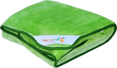 

Berrytree Plain  Blanket(Polyester, Green