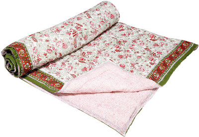 

Rajrang Animal Double Comforter(Cotton, White)