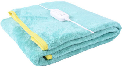 

Super India Plain  Electric Blanket(Polyester, Green