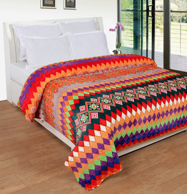 

Zesture Geometric  Coral Blanket(Polyester, Multicolor