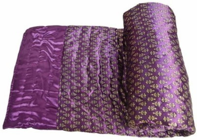 Bigshoponline Floral Double Comforter(Microfiber, Parple)