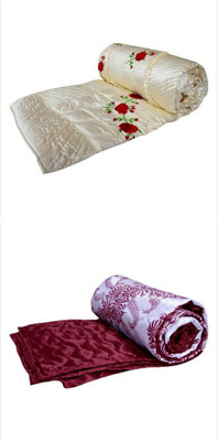 

Chelsi Embroidered Double Comforter(Microfiber, Multicolor)