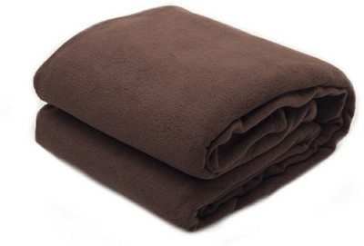 

ExpressionsHome Checkered  Coral Blanket(Microfiber, Brown