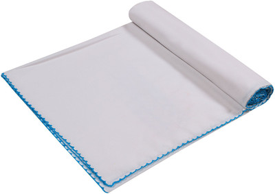 Ole Baby Plain  Swadding Baby Blanket(Cotton, White