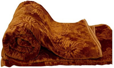 

Tiptop Floral  Blanket(Microfiber, Brown