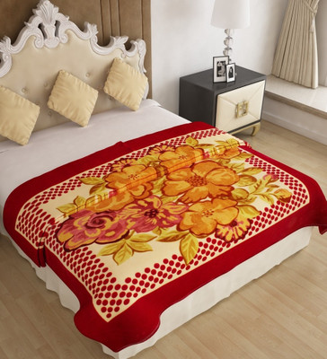 

Home Candy Floral  Mink Blanket(Microfiber, Multicolor