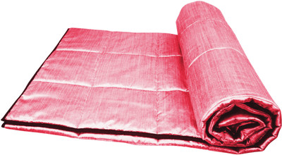 35% OFF on Zikrak Exim Geometric Single Comforter(Silk, Pink, Lavender)