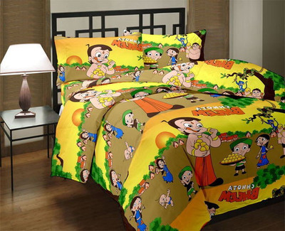 

V Brown Cartoon  Dohar(Poly Cotton, Multicolor