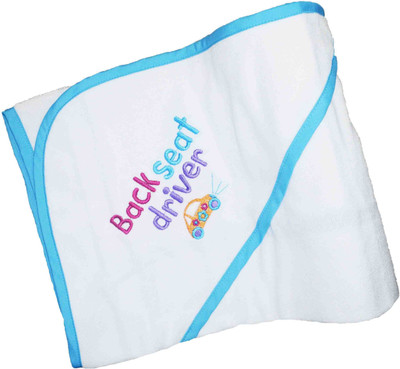 

Babysid Collections Self Design  Hooded Baby Blanket(Microfiber, Multicolor