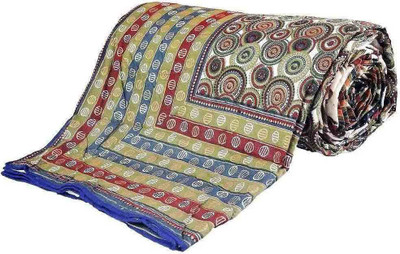 55% OFF on Little India Polka Double Comforter(Microfiber, Multicolor)