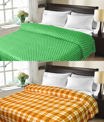 

Sanvi Traders Floral Double Blanket(Microfiber, Multicolor)