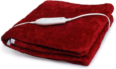 

Expressions Plain  Electric Blanket(Polyester, Red