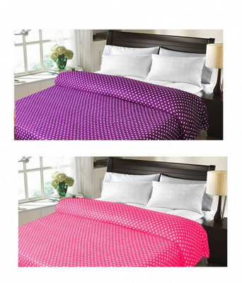 

Sanvi Traders Polka  Blanket(Microfiber, Multicolor