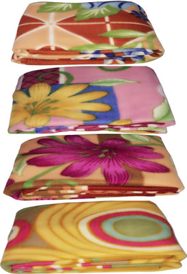 

Galaxy Floral Single Coral Blanket(Microfiber, Multicolor)