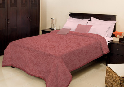 

Bombay Dyeing Floral  Mink Blanket(Microfiber, Pink