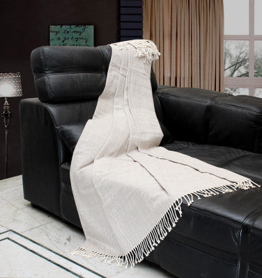 

Sferra Plain  Throw(Microfiber, Mushroom