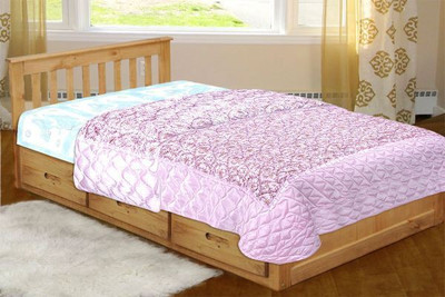 

Chelsi Printed Single Comforter(Microfiber, Pink)