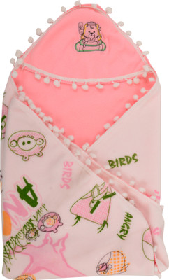

Joymart Cartoon  Swadding Baby Blanket(Microfiber, Pink