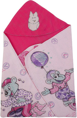 

Utc Garments Cartoon  Hooded Baby Blanket(Microfiber, Purple, Green, Pink, Red, Blue, Darkpink, Orange, Blue;darkpink;green;orange;pink;purple;red