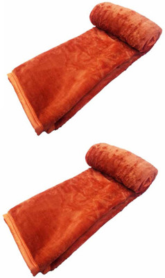 

YNA Plain  Mink Blanket(Microfiber, Orange
