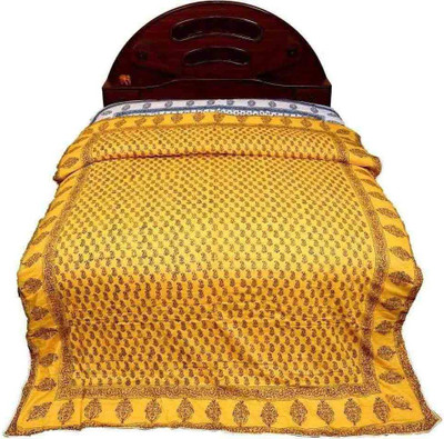 

Home India Abstract, Floral Double Comforter(Microfiber, Yellow)