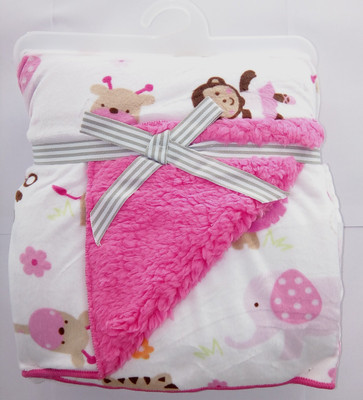 

Carter's Animal  Coral Blanket(Microfiber, Multicolor
