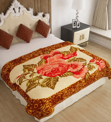 

Home Candy Floral  Mink Blanket(Microfiber, Multicolor