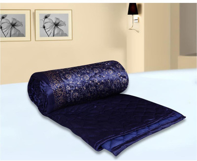 

Chelsi Printed Double Comforter(Microfiber, Blue)