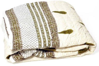 

Kaarigar Printed Double Comforter(Cotton, Brown)