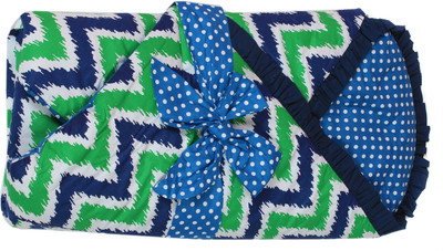 

Bacati Geometric  Blanket(Microfiber, Green