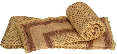 

Kaarigar Printed Double Comforter(Microfiber, Mustard)