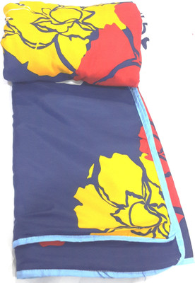 68% OFF on 4S Floral Single Dohar(Microfiber, Multicolor)