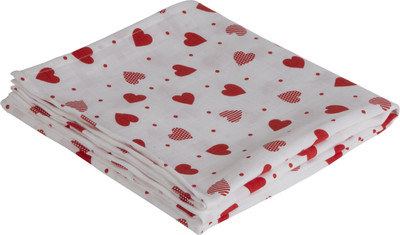 

Brother Baby Motifs  Swadding Baby Blanket(Microfiber, white with red