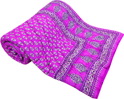 

Fab Rajasthan Unique Arts Floral Single Comforter(Microfiber, Multicolor)