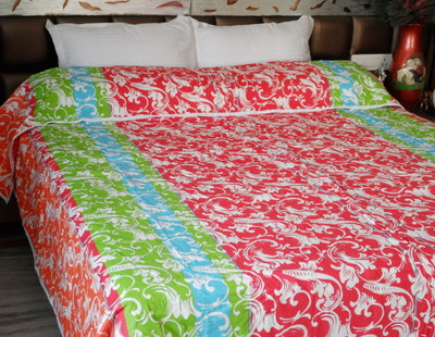 15% OFF on SNUGGLE Floral Double Dohar(Cotton, Multicolor)